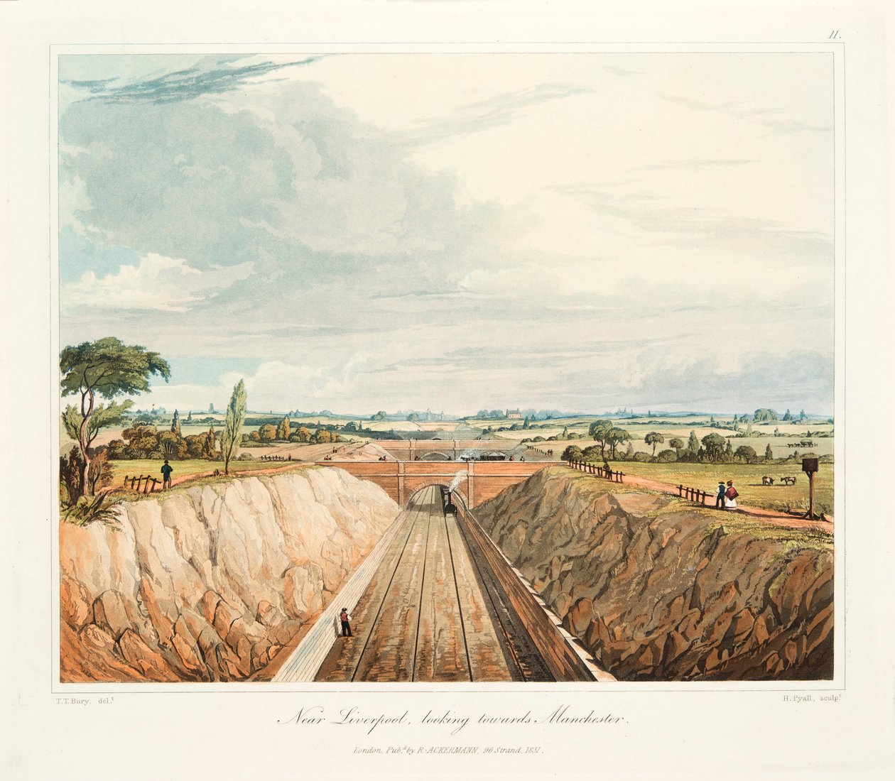 Vicino a Liverpool, guardando verso Manchester, 1831 da Thomas Talbot Bury