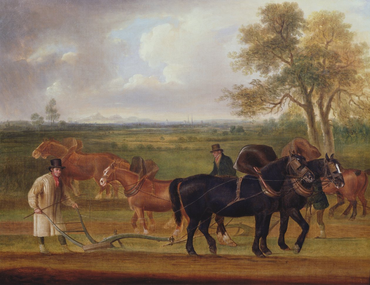 La gara di aratura, 1813 da Thomas Weaver