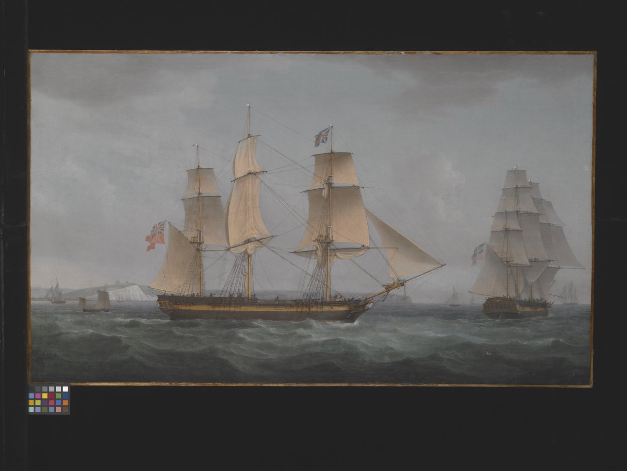 Al largo della costa di Dover da Thomas Whitcombe