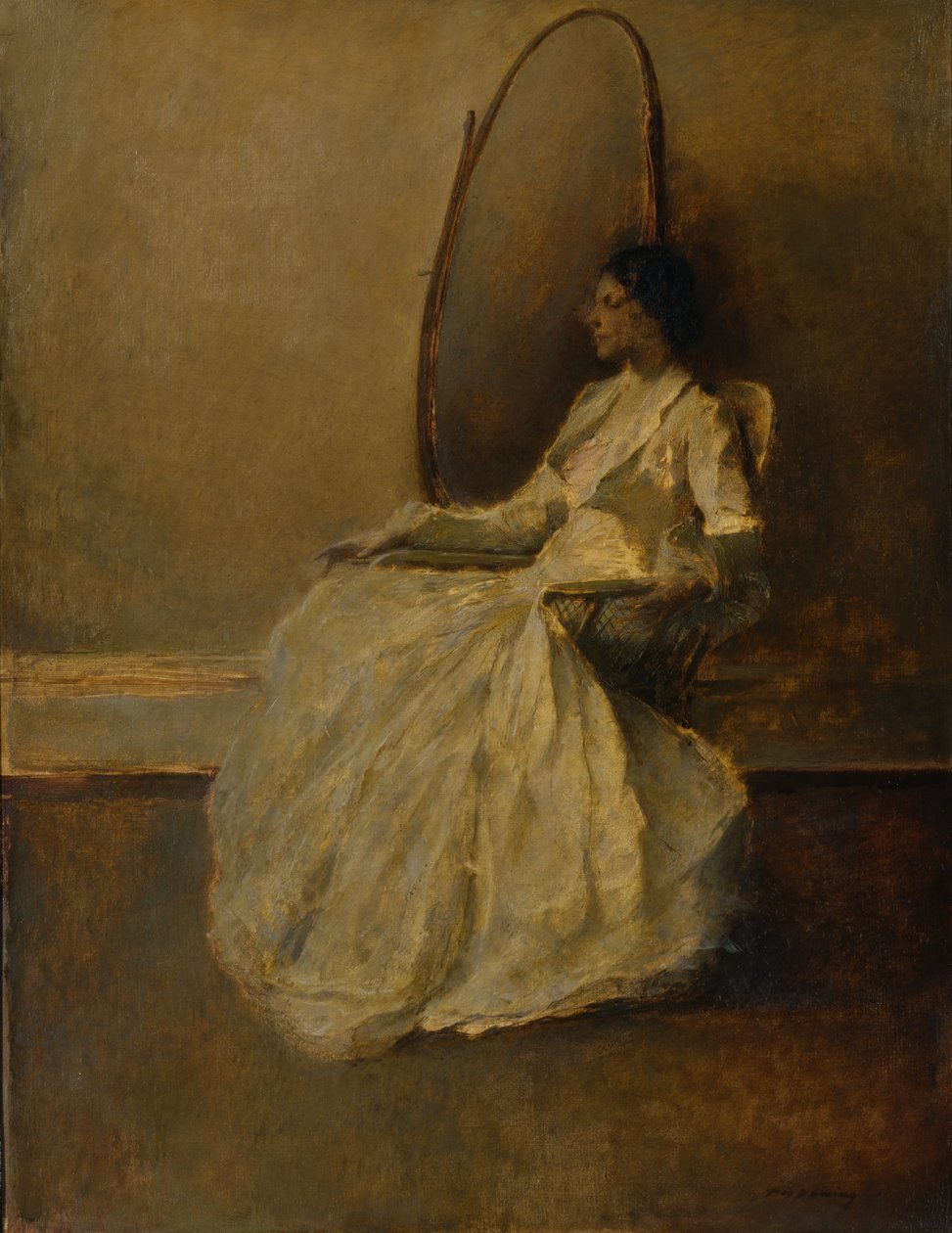 Signora in bianco (n. 1) da Thomas Wilmer Dewing