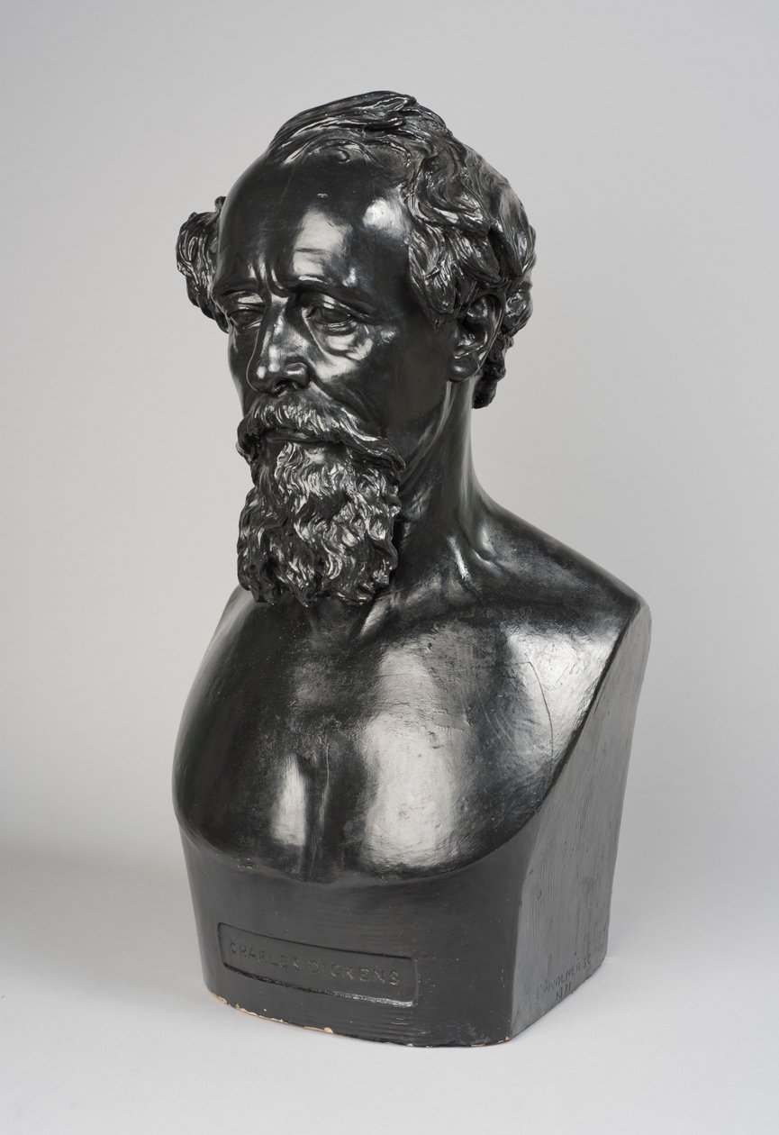 Copia di un busto di Charles Dickens da Thomas Woolner