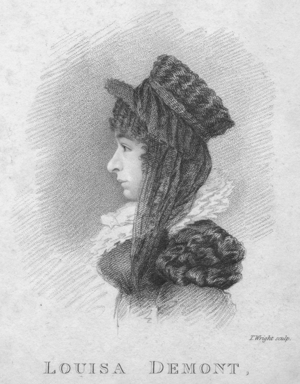 Louisa Demont, c. 1820 da Thomas Wright