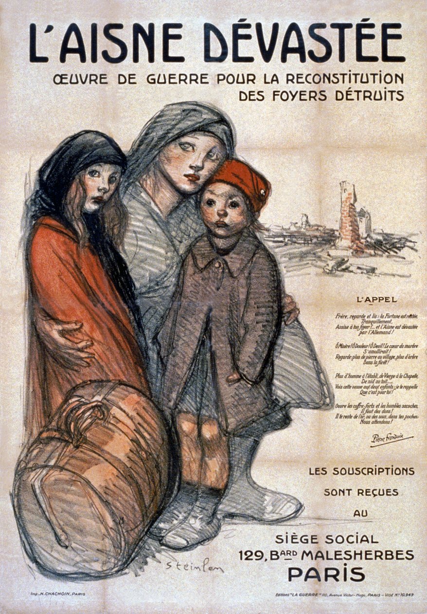 Aisne Devastata, 1919 da Théophile Alexandre Steinlen