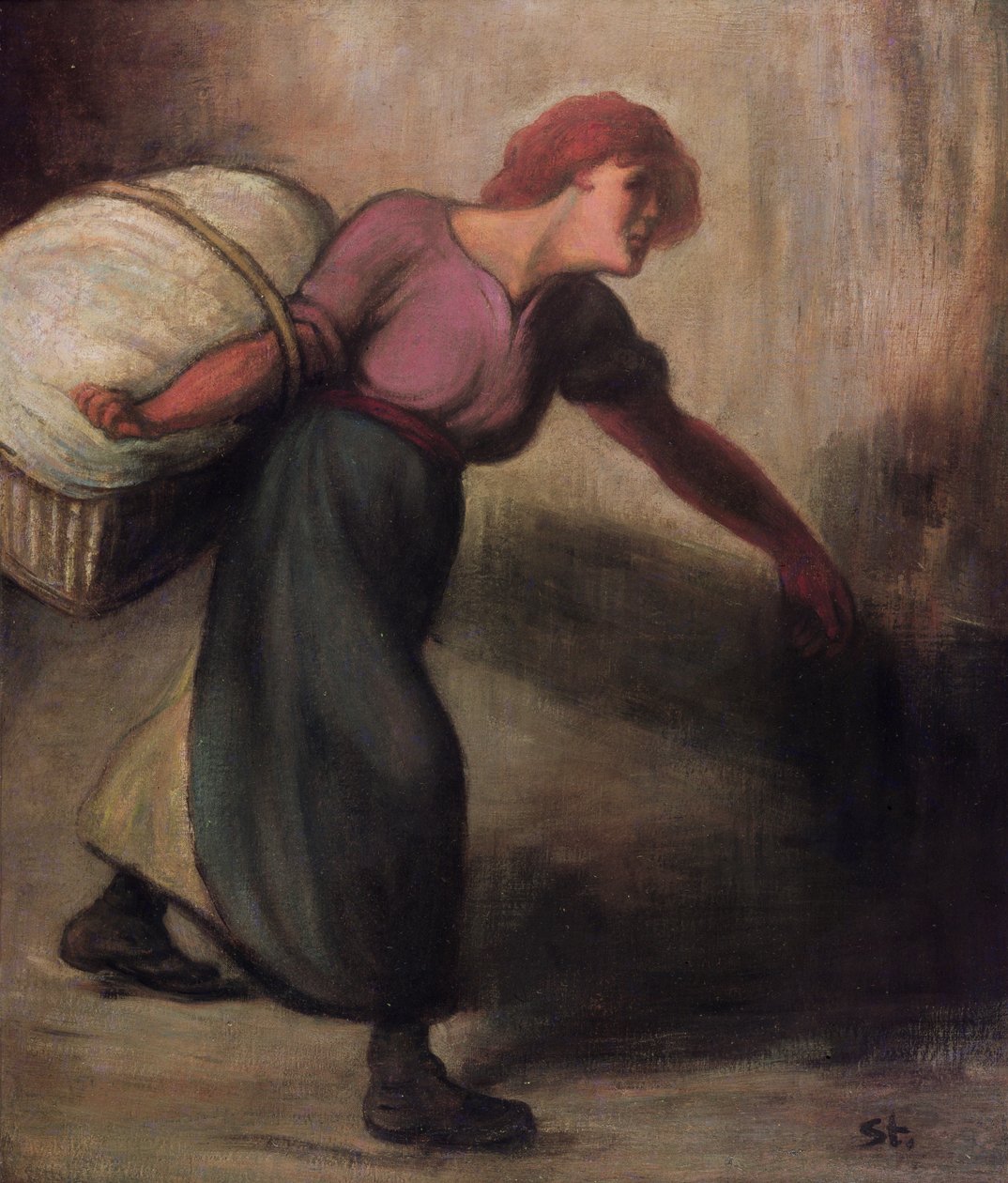 La lavandaia, 1894 da Théophile Alexandre Steinlen