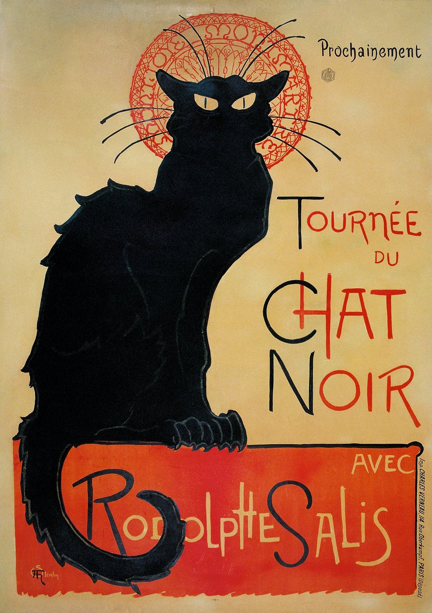 Tournée du Chat Noir da Théophile Alexandre Steinlen