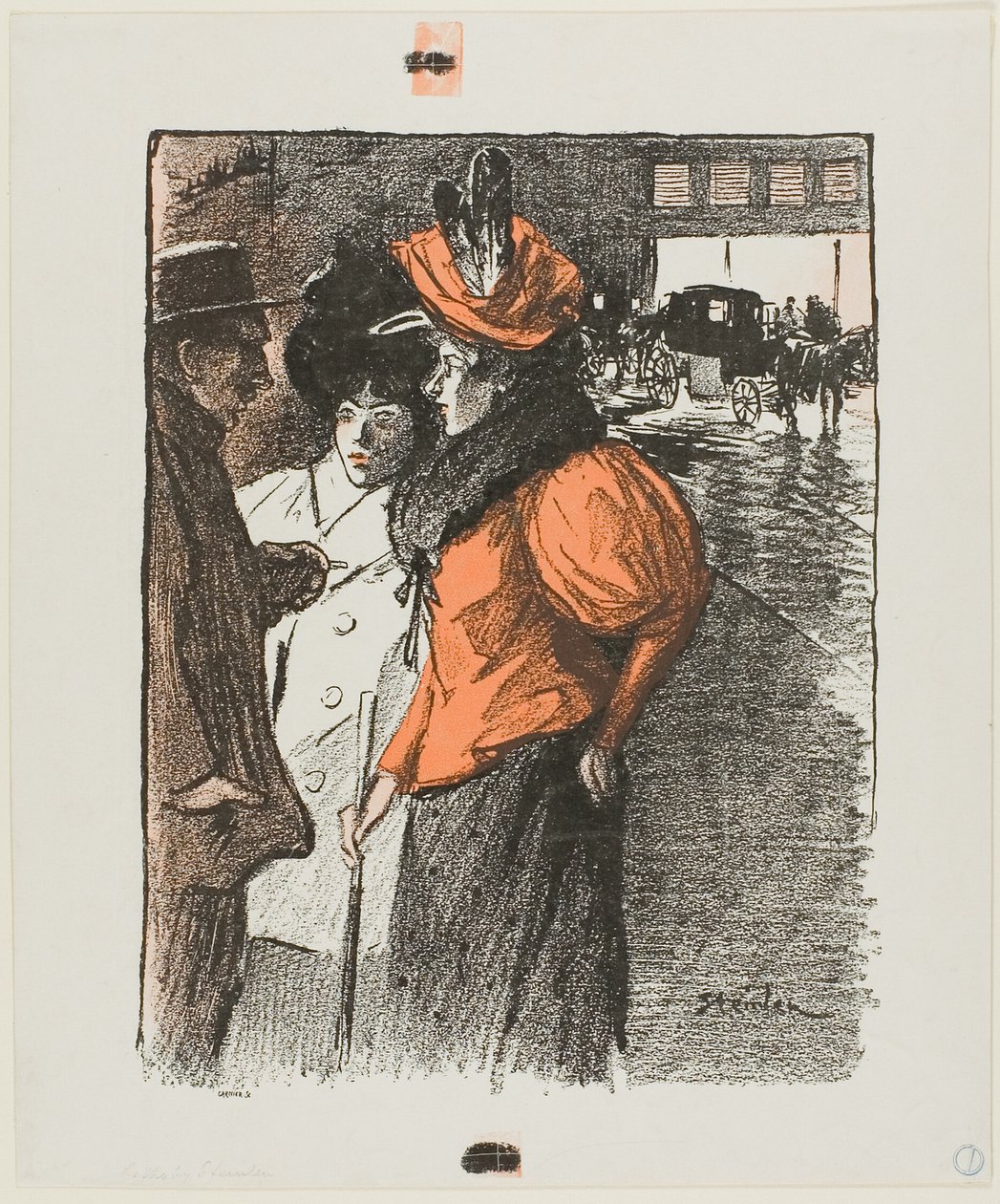 Conversazione da Théophile Alexandre Pierre Steinlen