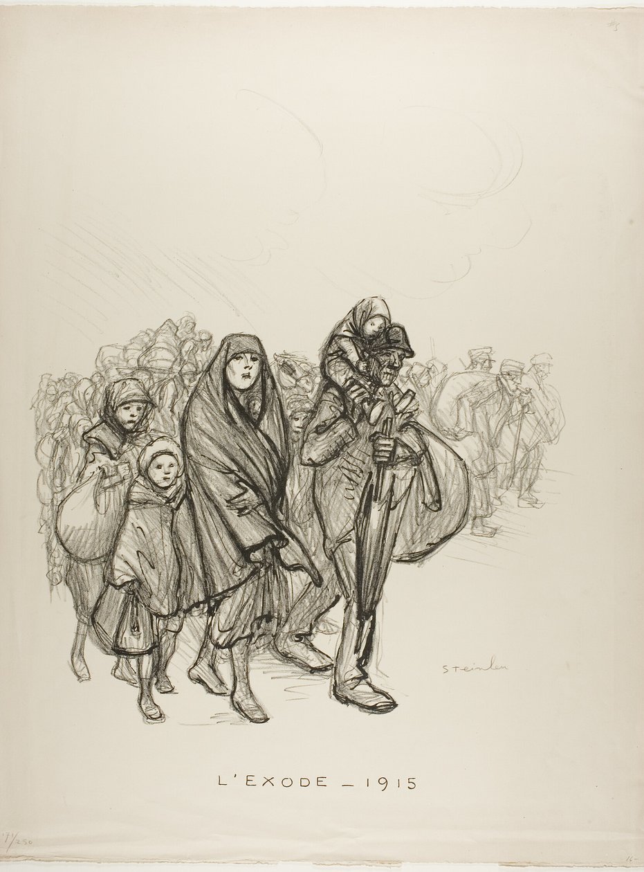 Esodo - 1915 da Théophile Alexandre Pierre Steinlen