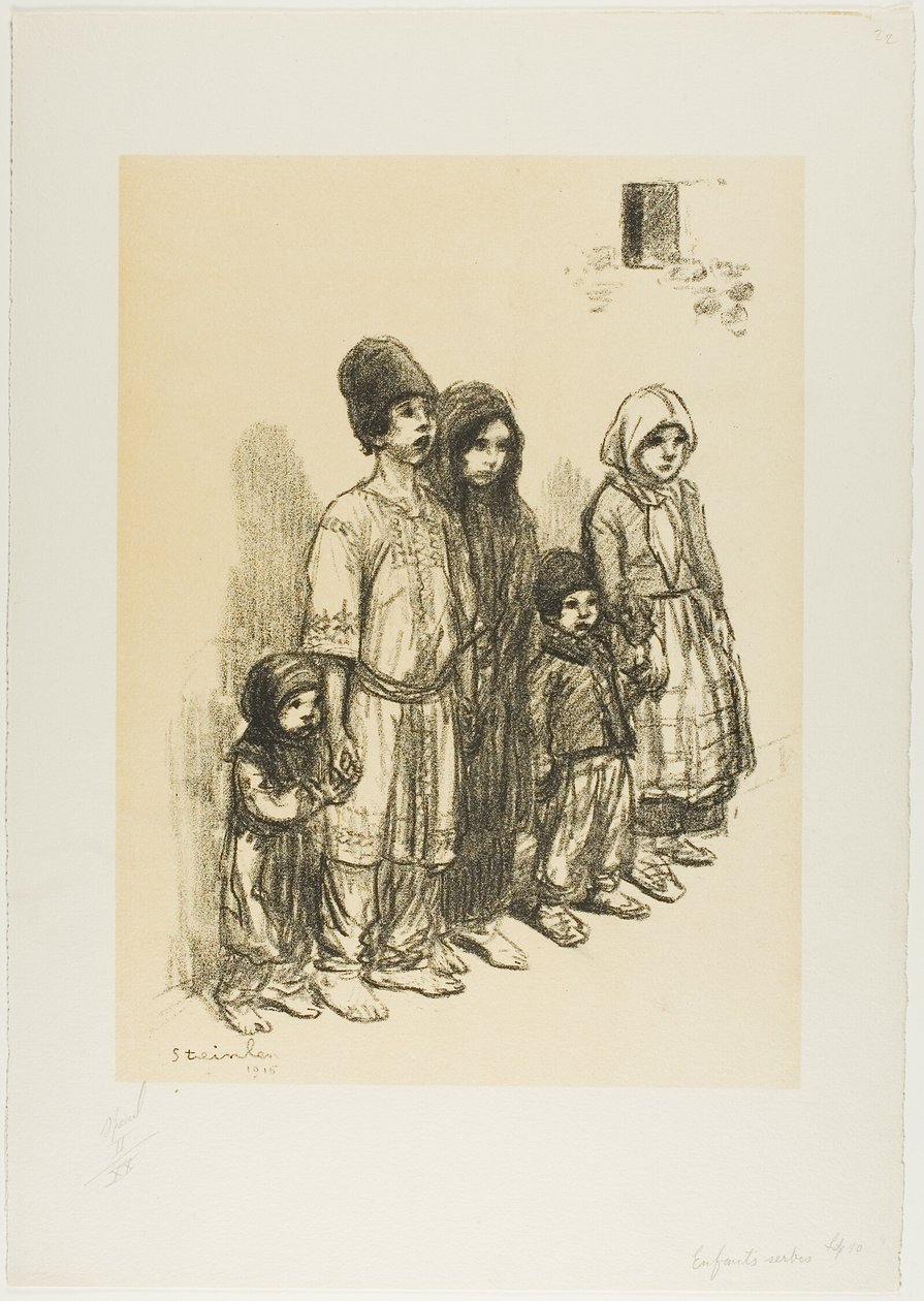 Bambini serbi da Théophile Alexandre Pierre Steinlen
