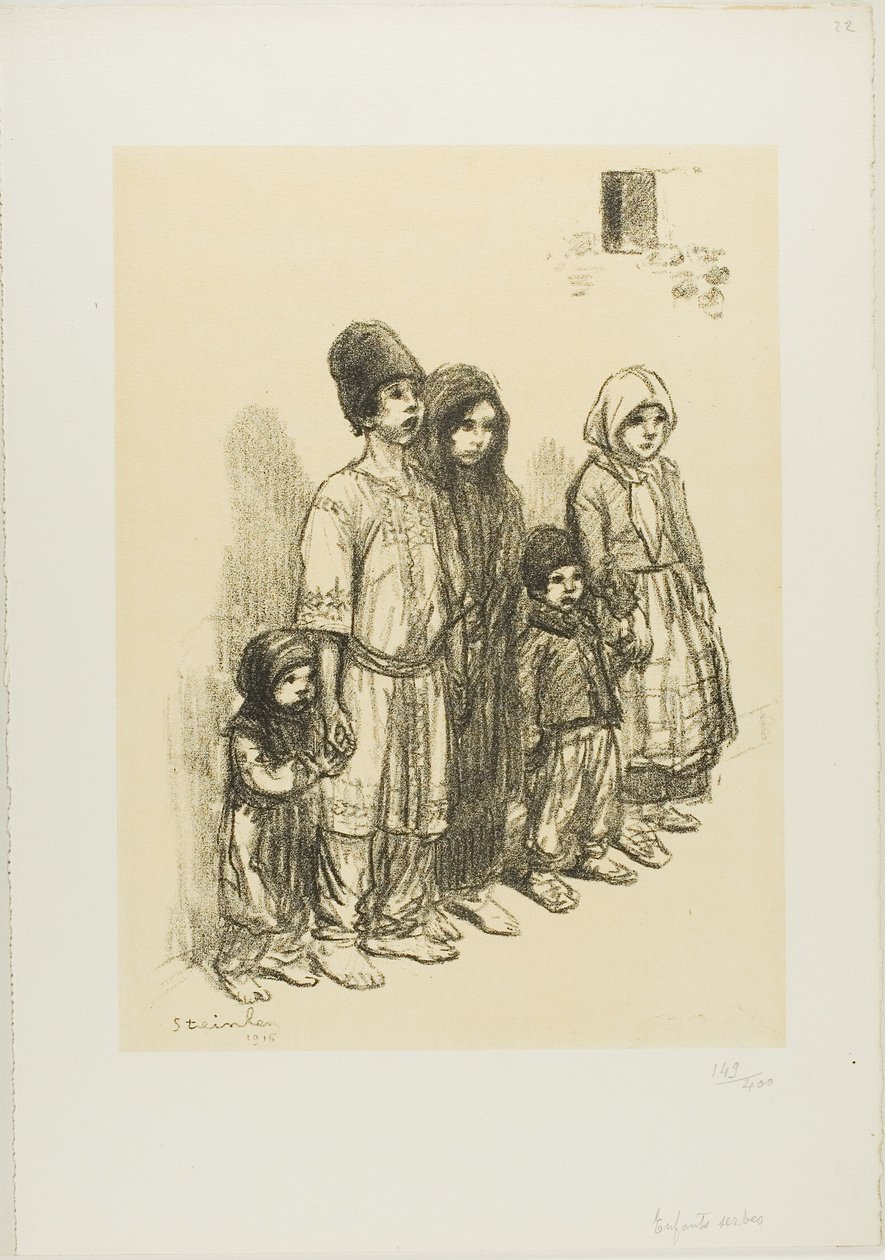 Bambini serbi da Théophile Alexandre Pierre Steinlen