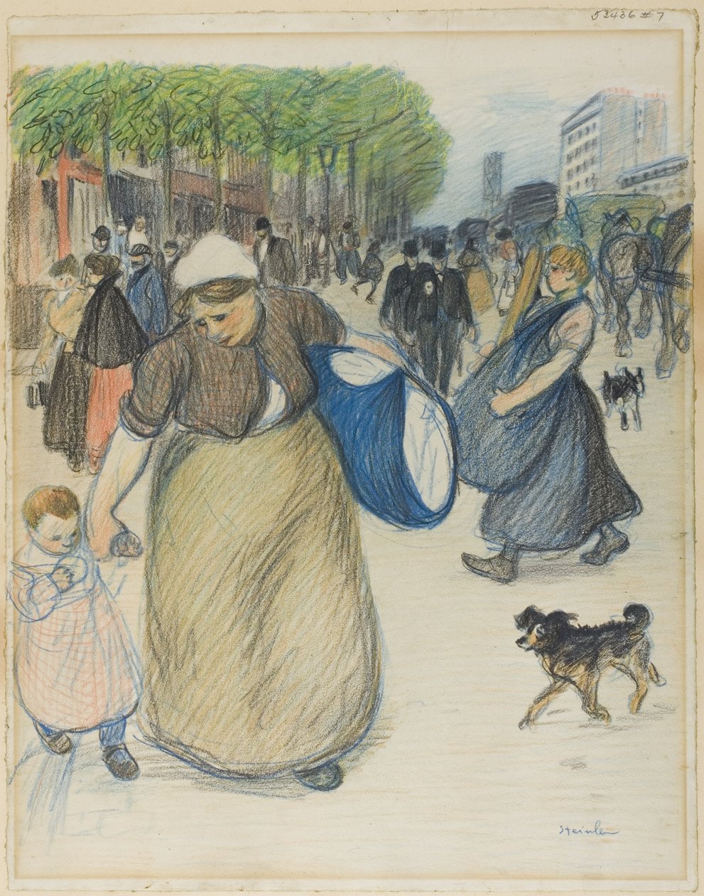 Scena di strada da Théophile Alexandre Pierre Steinlen