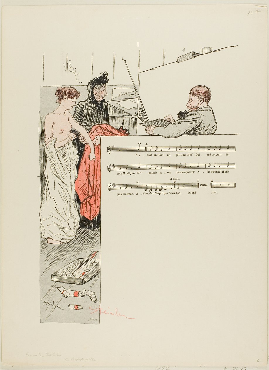 Il piccolo modello da Théophile Alexandre Pierre Steinlen