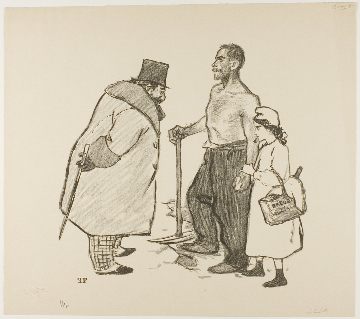 La figlia più giovane da Théophile Alexandre Pierre Steinlen