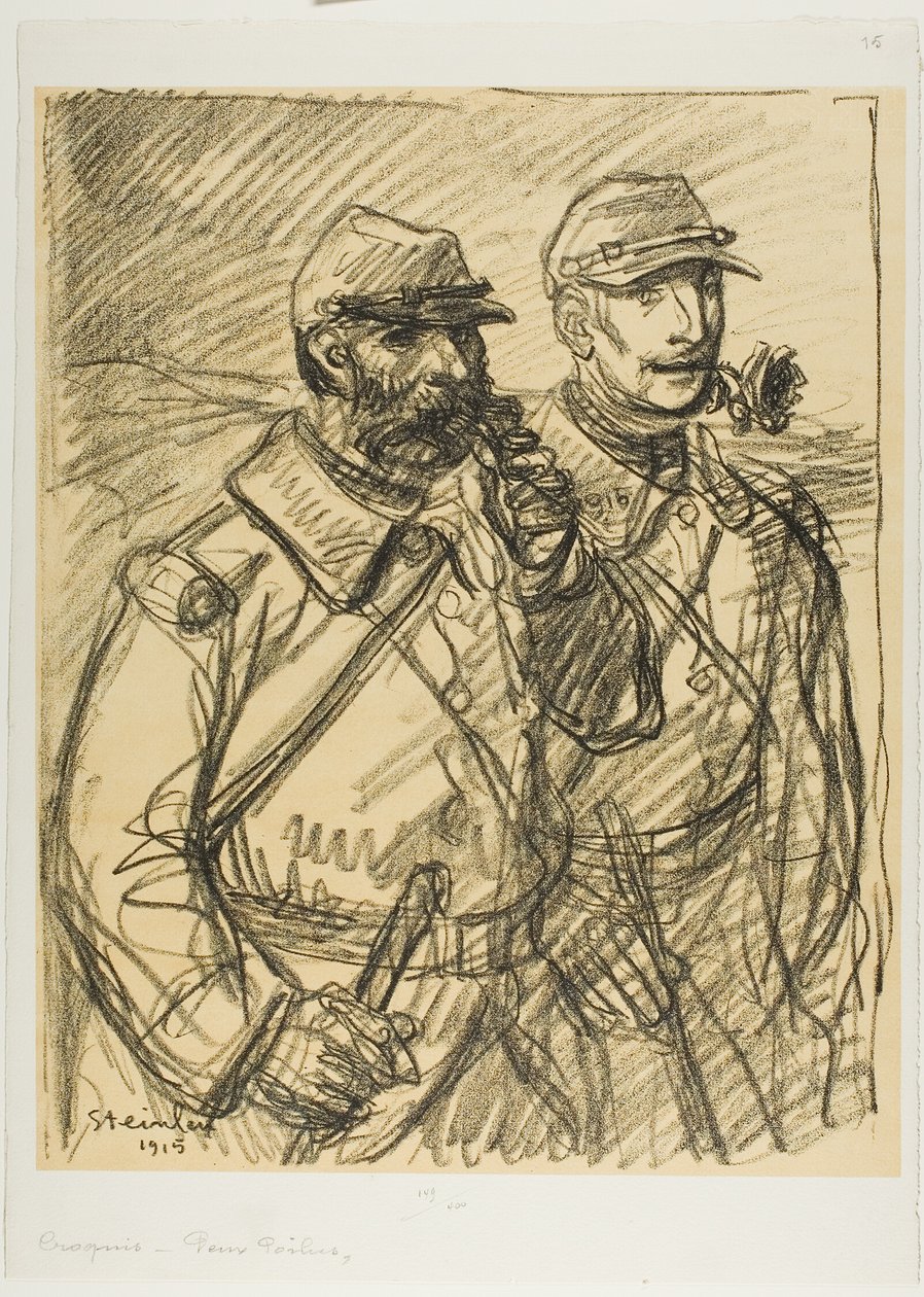 Due soldati da Théophile Alexandre Pierre Steinlen