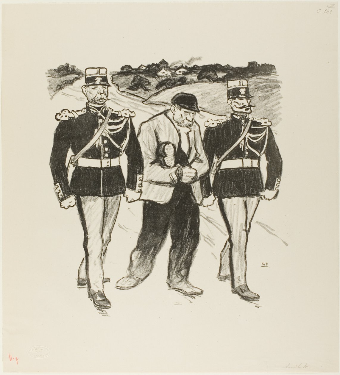 Senza un centesimo da Théophile Alexandre Pierre Steinlen