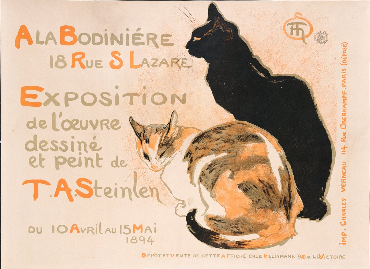 Alla Bodiniere, 1894 da Théophile Alexandre Steinlen