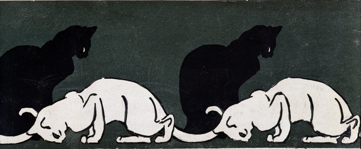 Gatti di Steinlen da Théophile Alexandre Steinlen