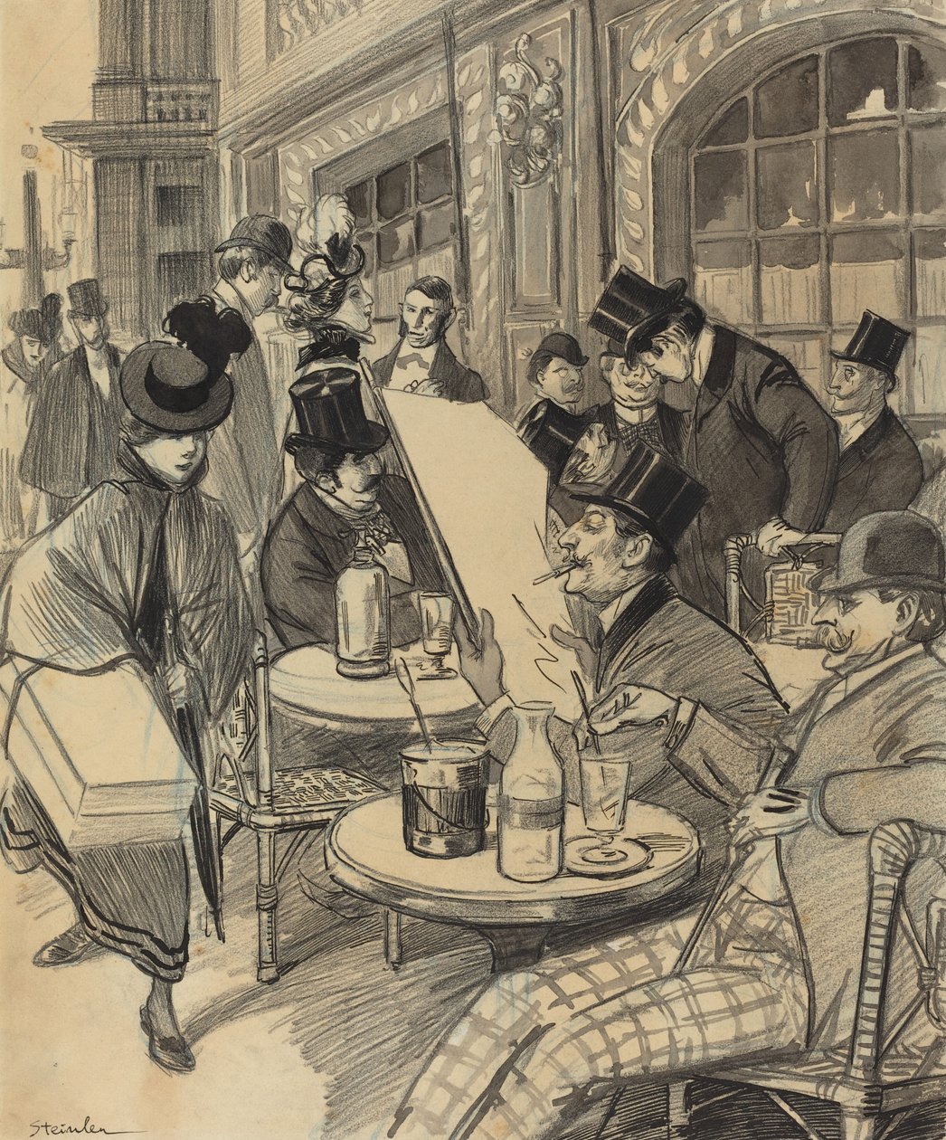 Chez Maxime da Théophile Alexandre Steinlen