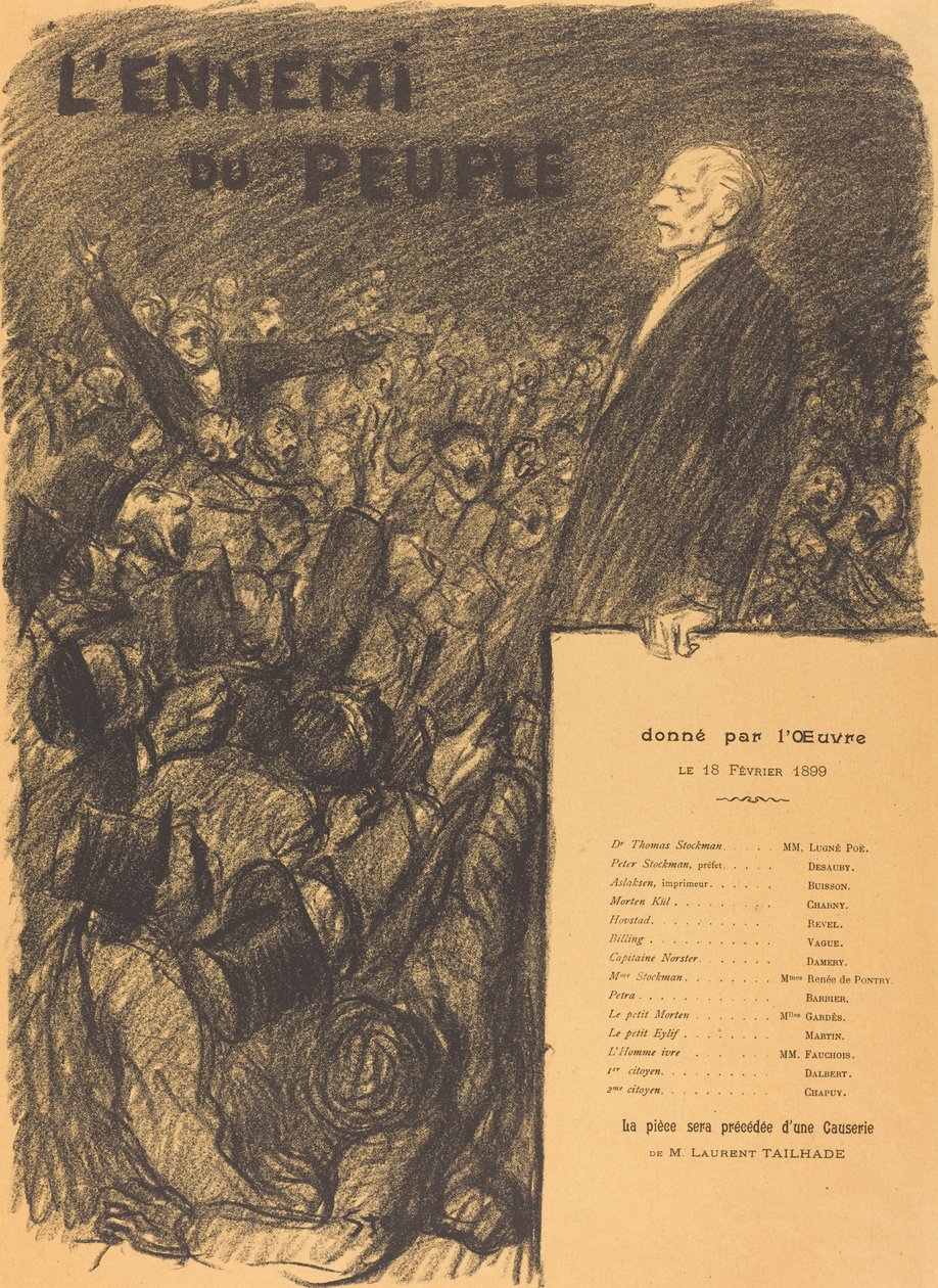 Il nemico del popolo da Théophile Alexandre Steinlen