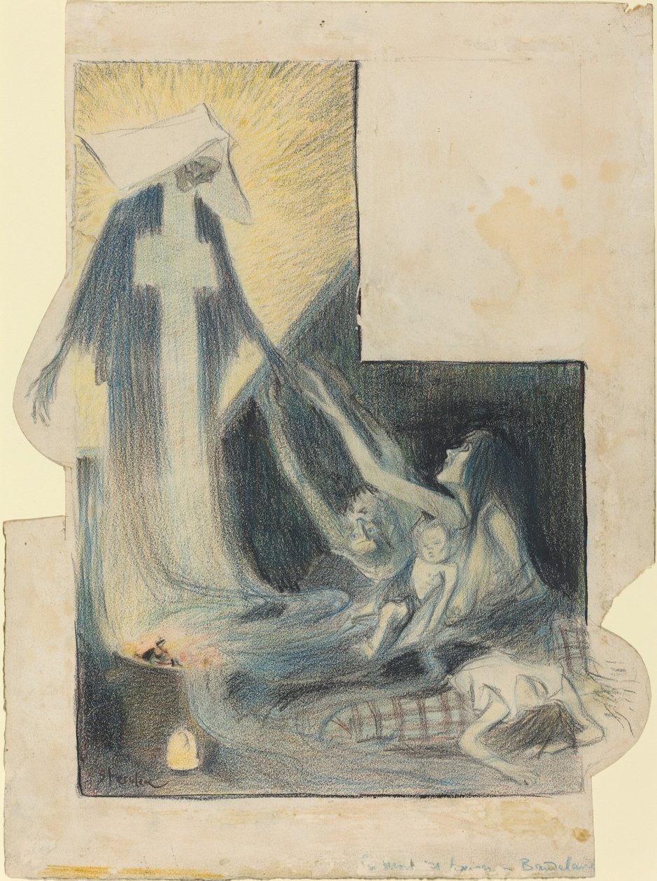 La morte dei poveri-Baudelaire da Théophile Alexandre Steinlen
