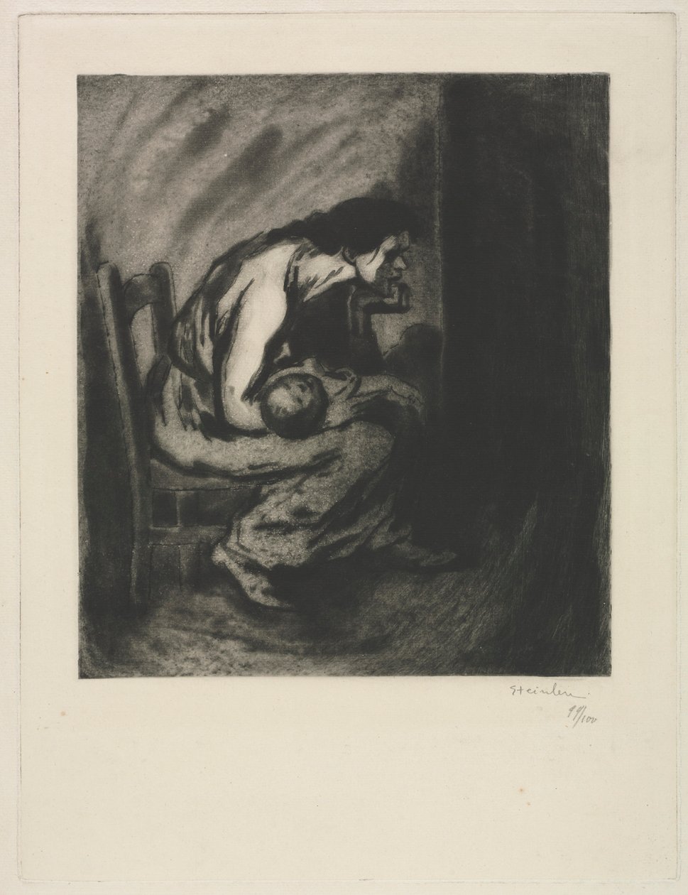 Il bambino malato da Théophile Alexandre Steinlen
