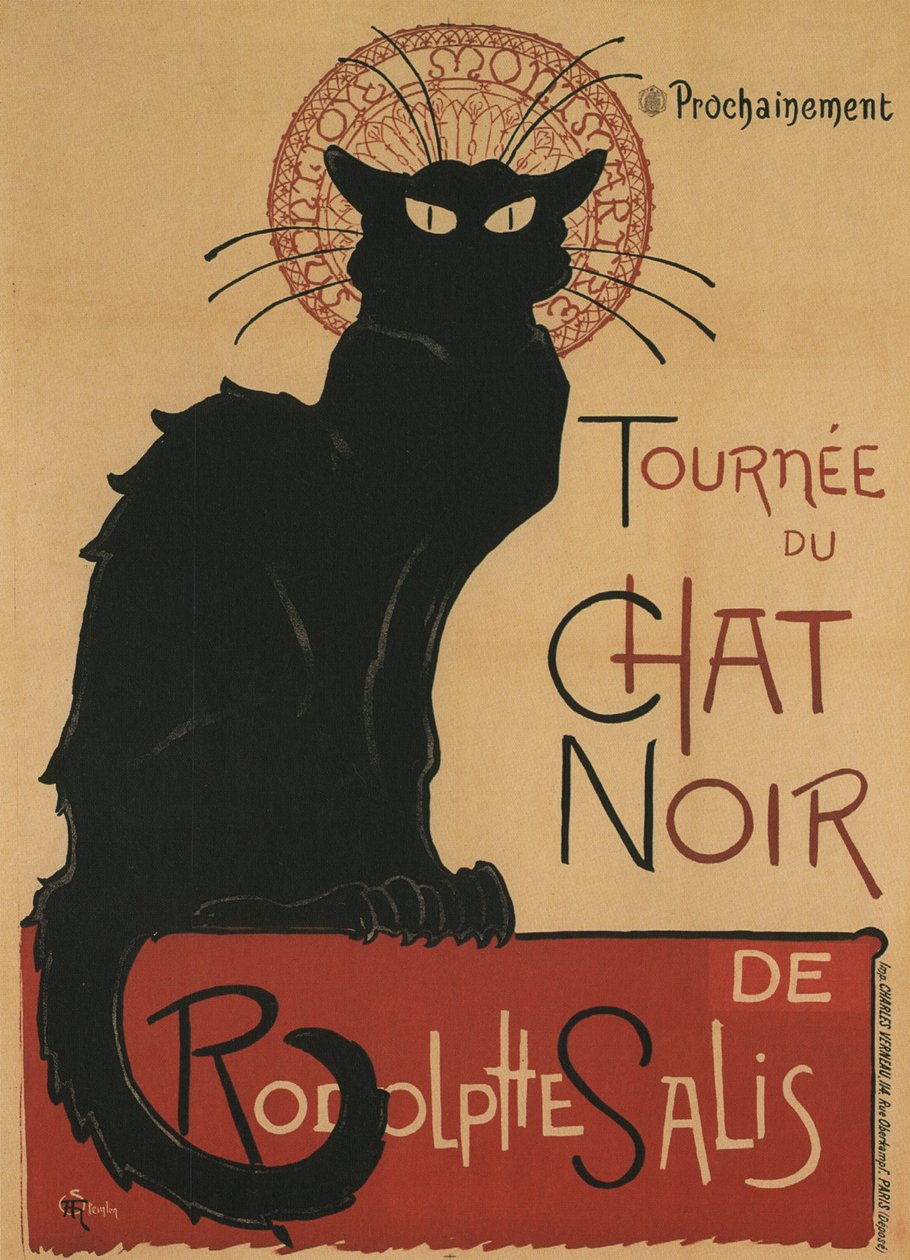 Tournee du Chat Noir, 1896 da Théophile Alexandre Steinlen