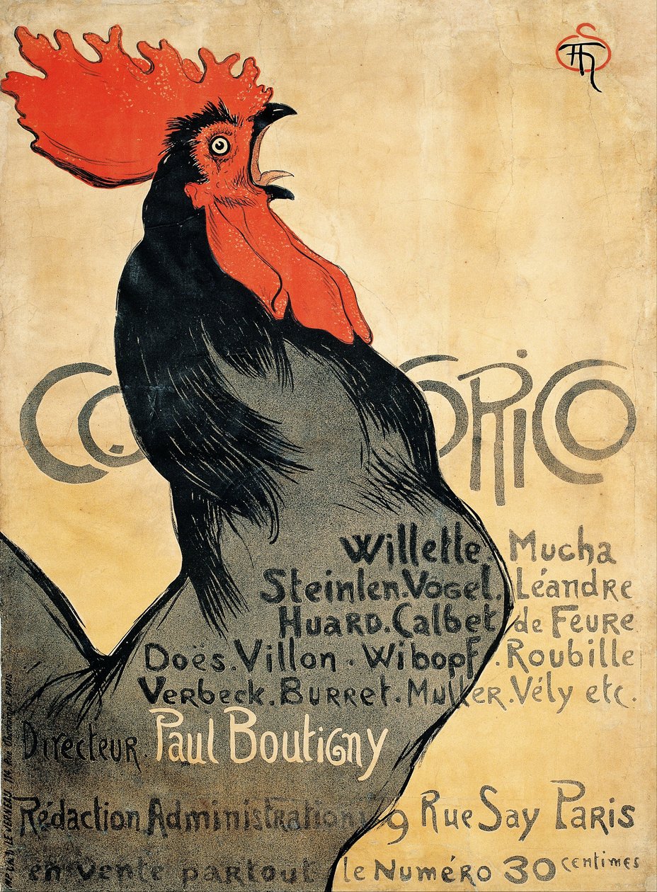 Cocorico da Théophile Alexandre Steinlen