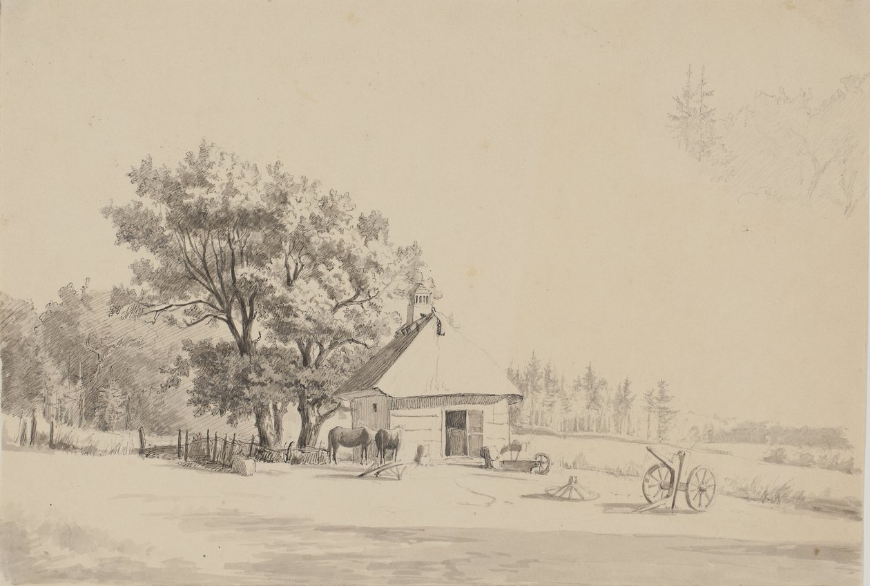 Paesaggio con una fucina da Thorald Brendstrup