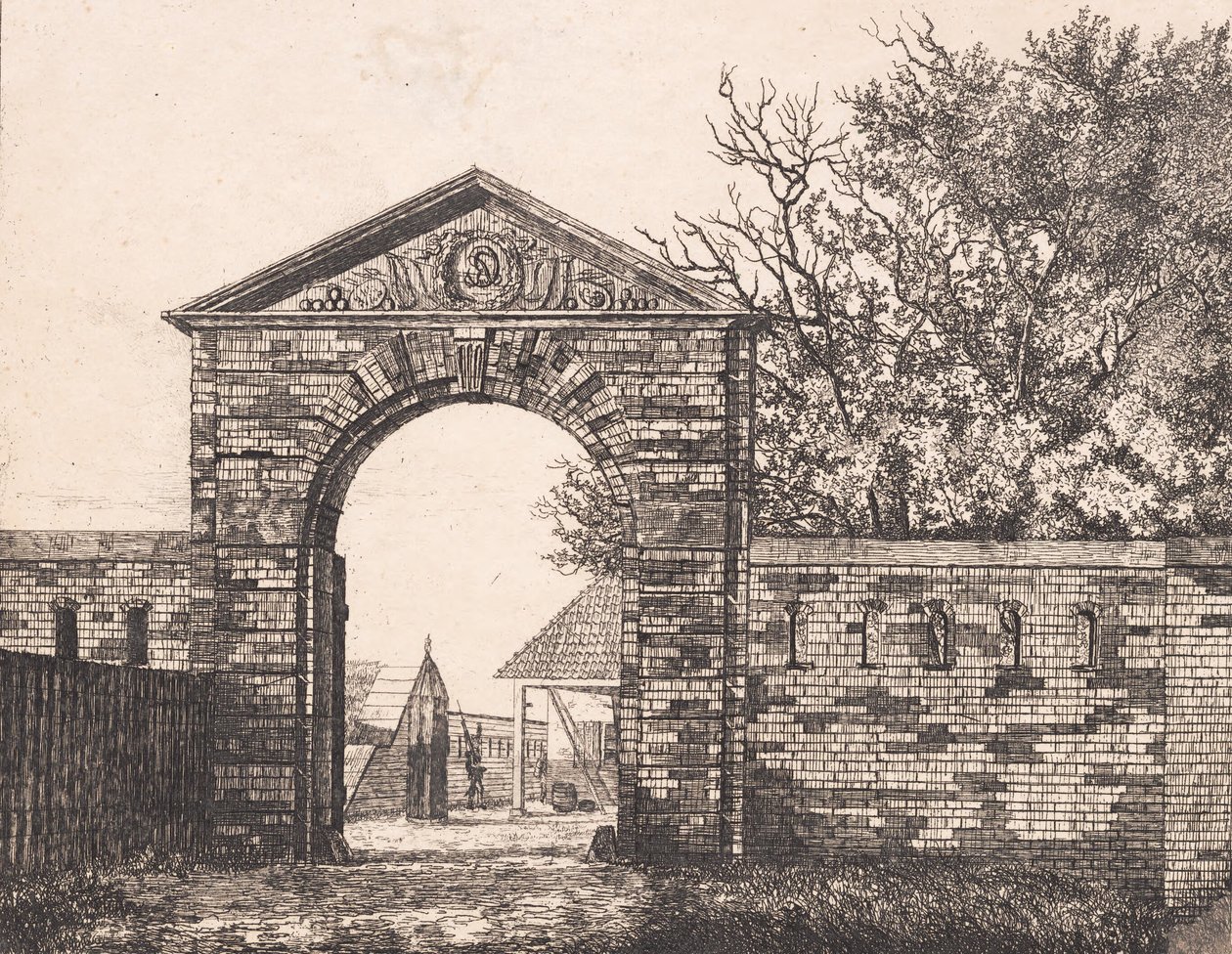 Porta della fortezza a Rysensten da Thorald Læssøe