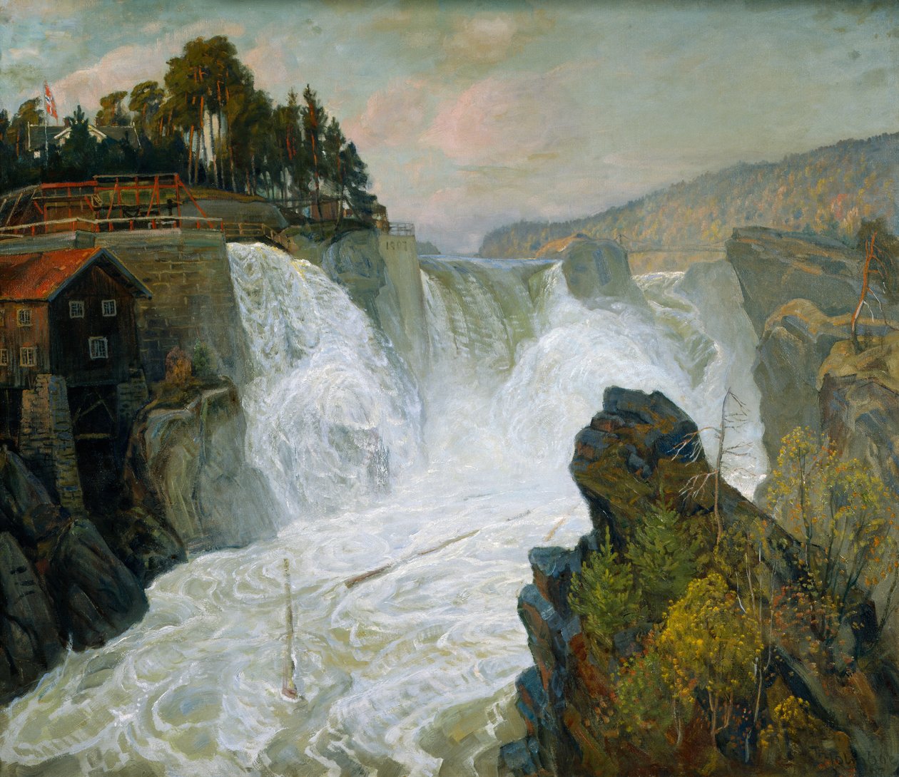 Cascata di Tinn da Thorolf Holmboe