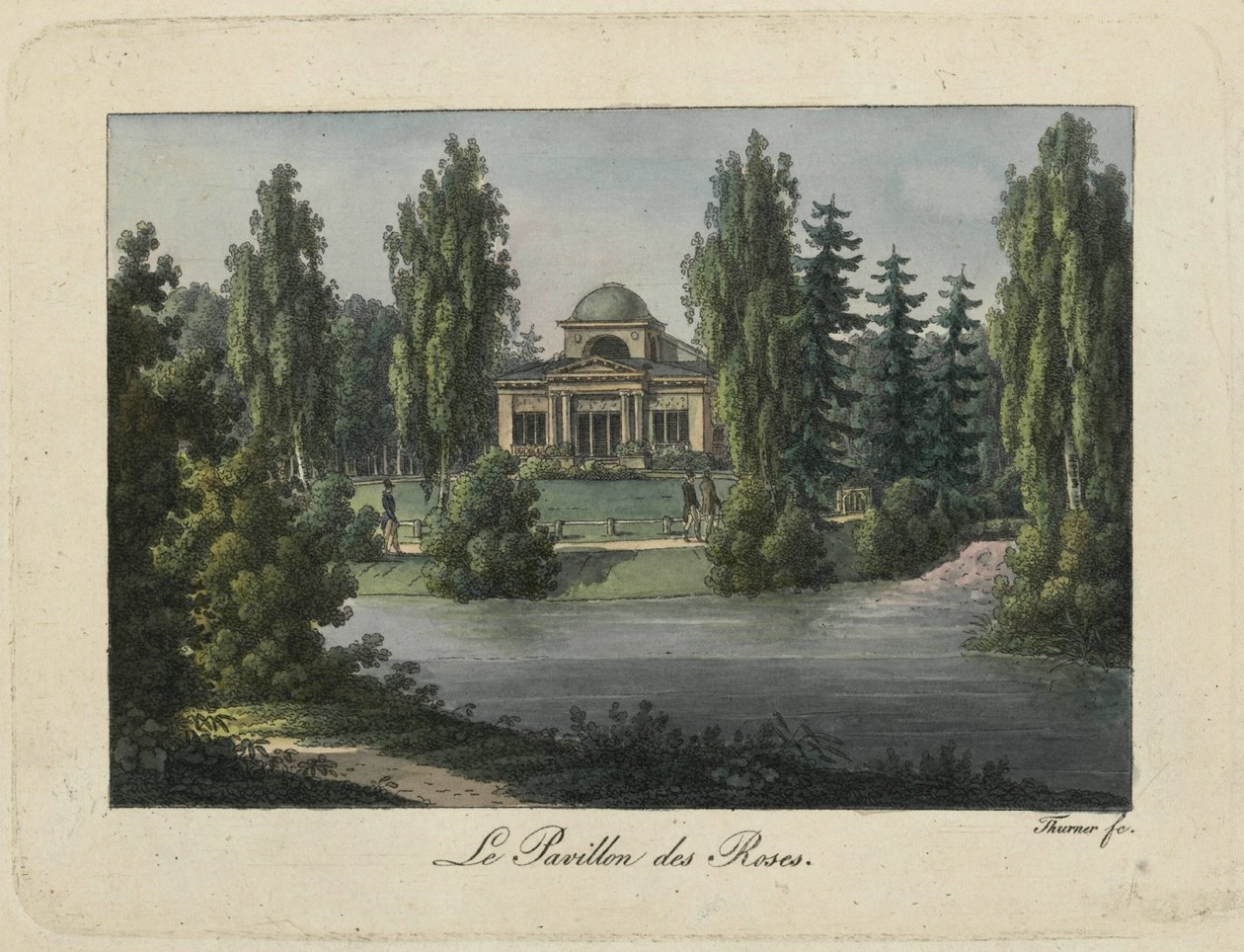 Il Padiglione delle Rose nel Parco di Pavlovsk, 1810s da Thurner