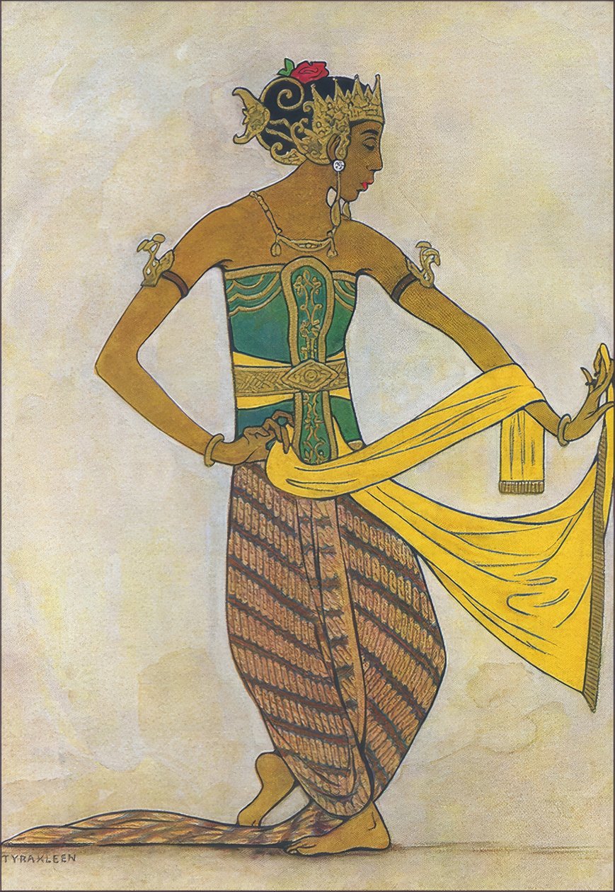 Danzatrice giavanese classica da Thyra Kleen
