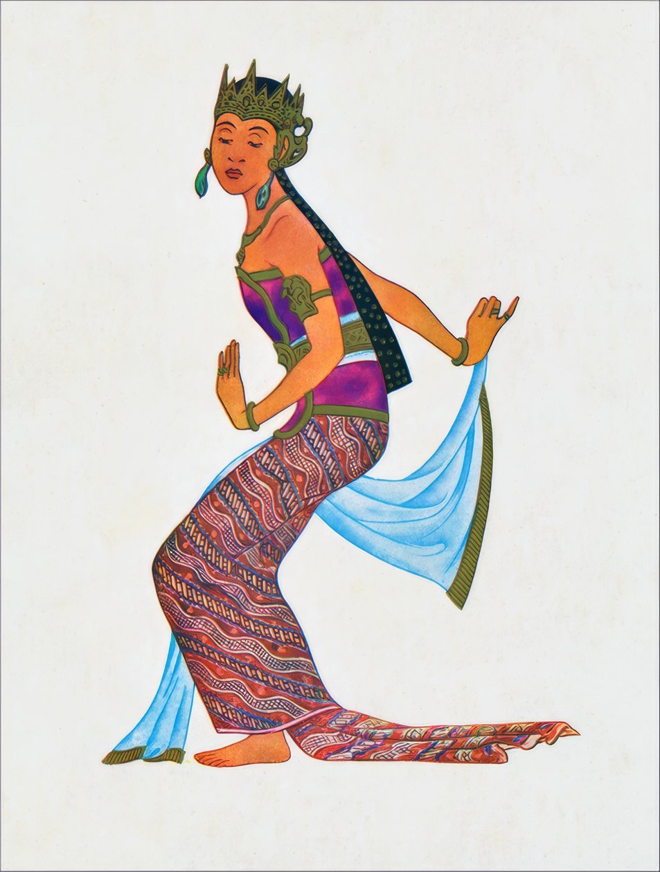 Danzatrice giavanese classica da Thyra Kleen