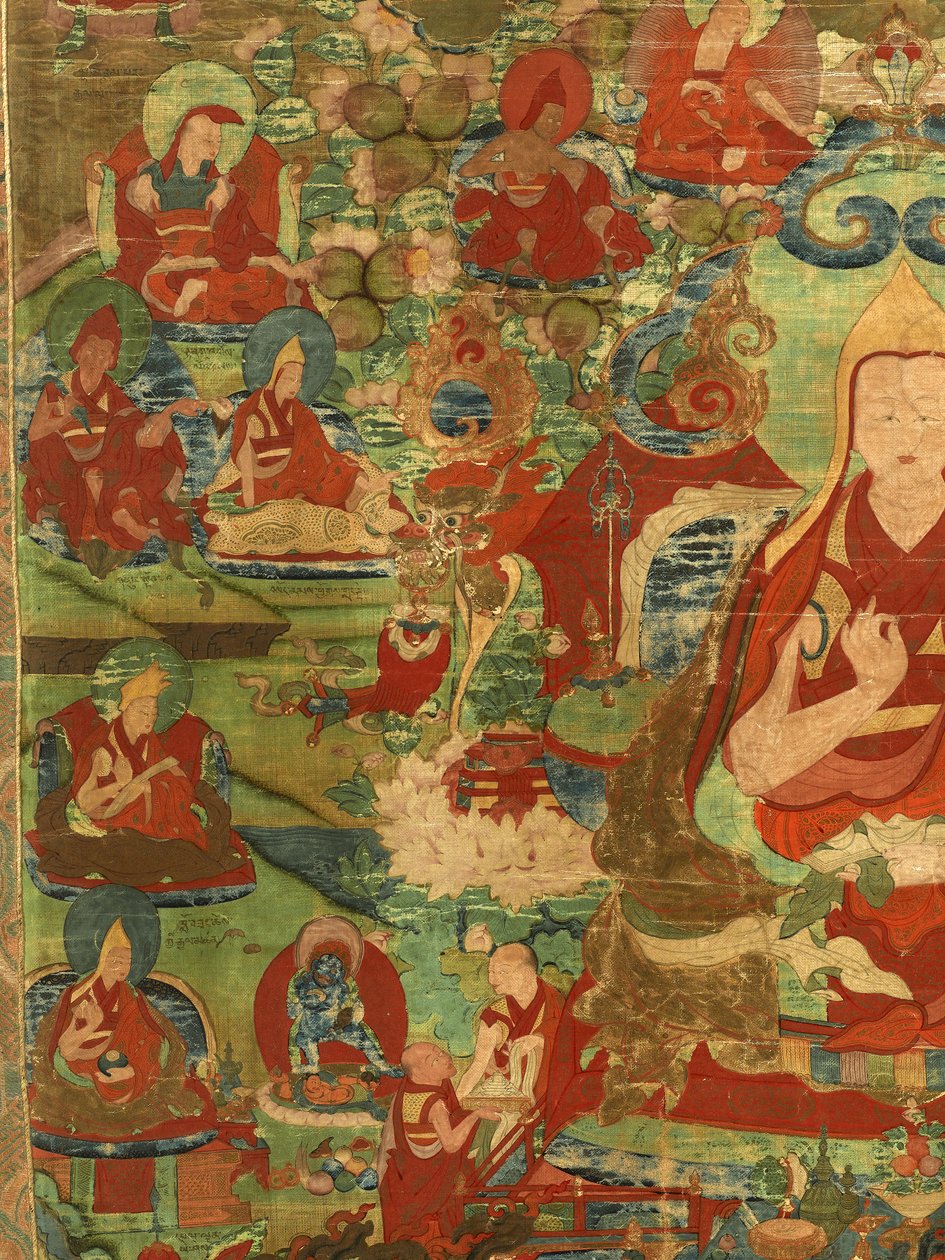 Dettaglio del Terzo Panchen Lama Losan Penden Yeshe da Tibetan School
