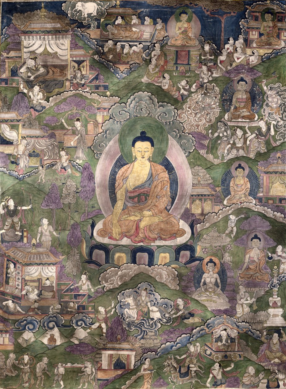 Thangka del Buddha da Tibetan School