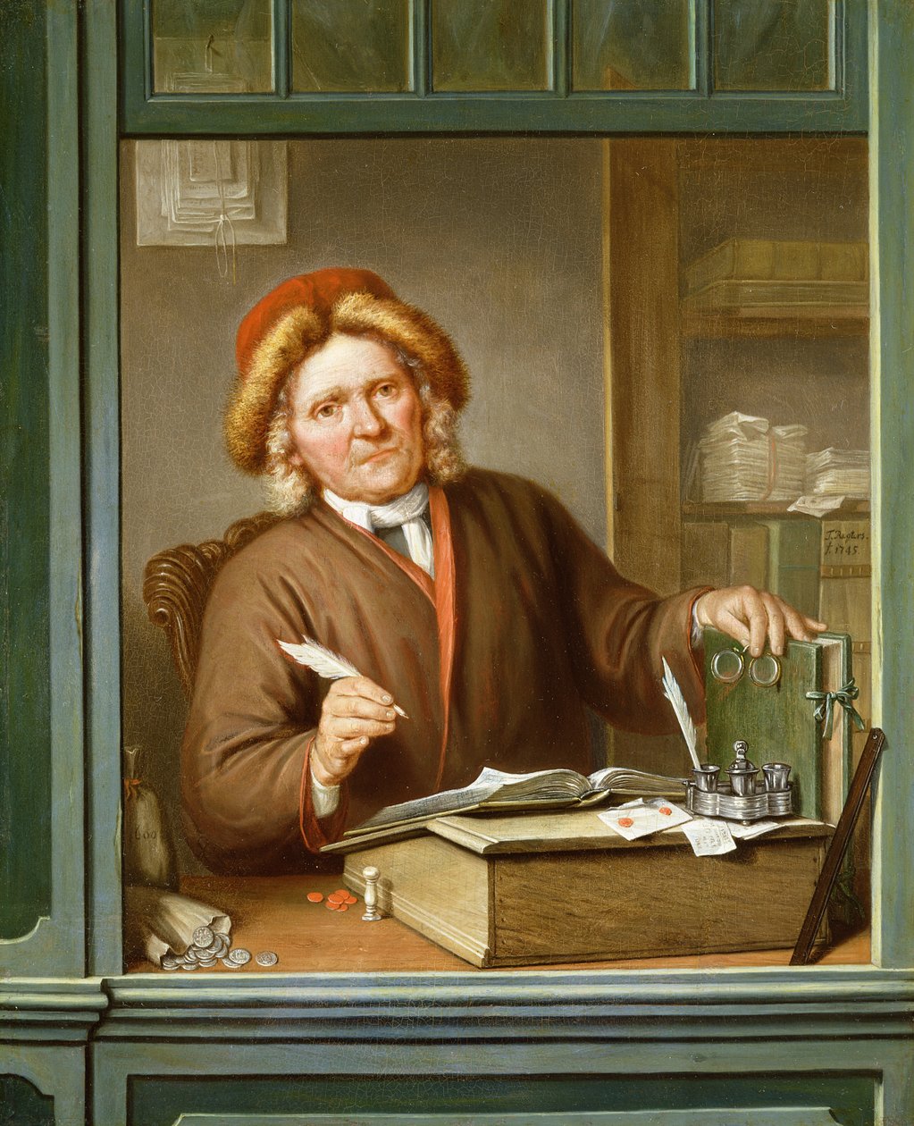 Un esattore delle tasse, 1745 da Tibout Regters