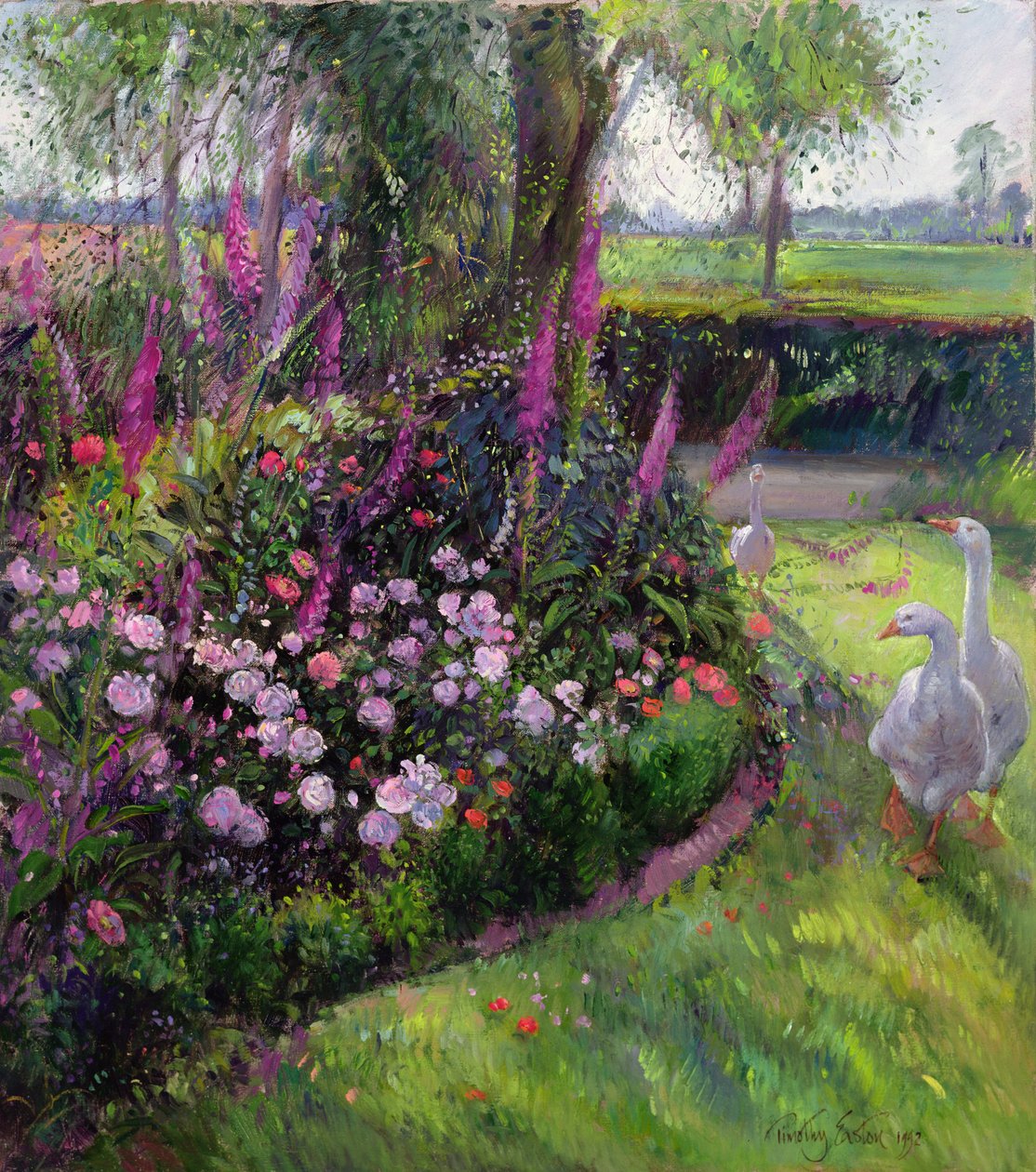 Letto di Rose e Oche, 1992 da Timothy Easton
