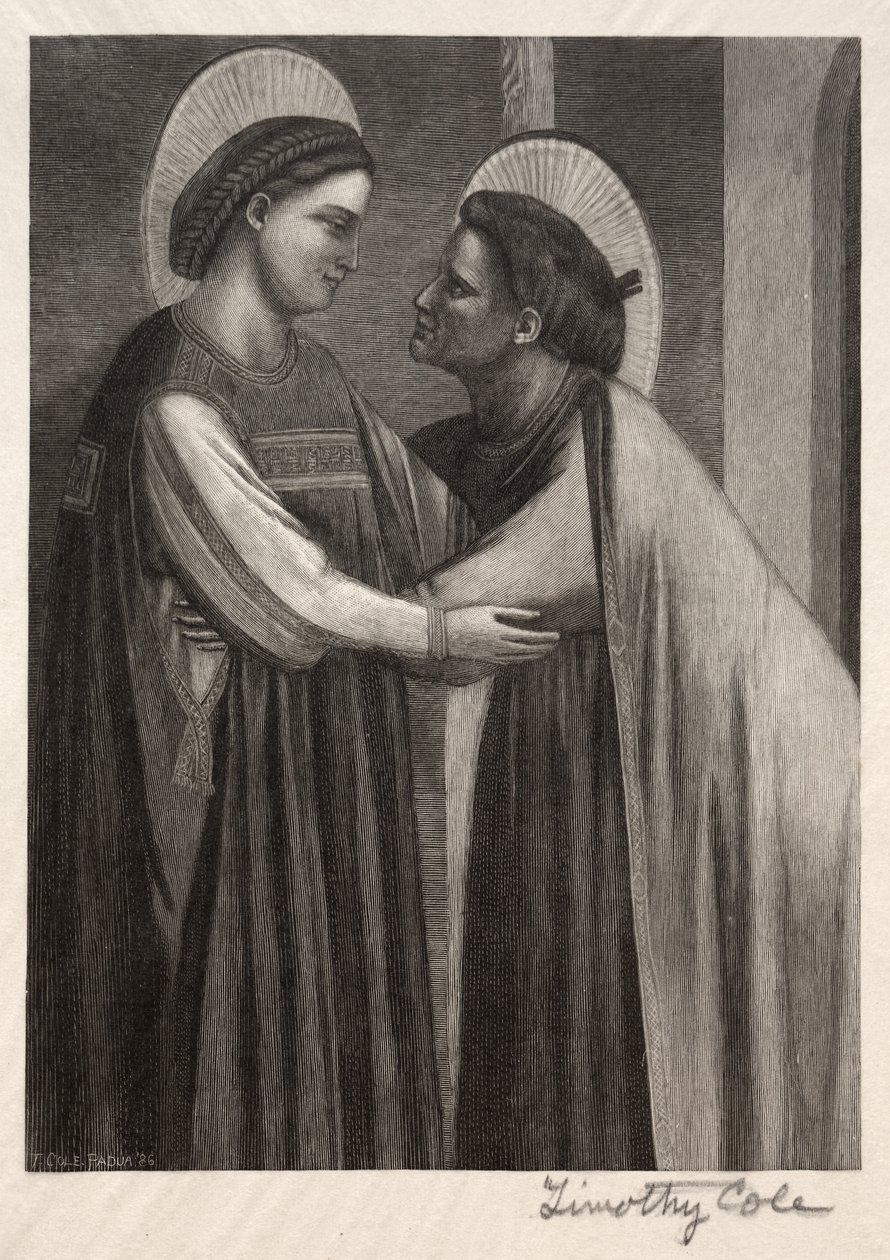 Vecchi maestri italiani: Maria ed Elisabetta, 1886 da Timothy Cole