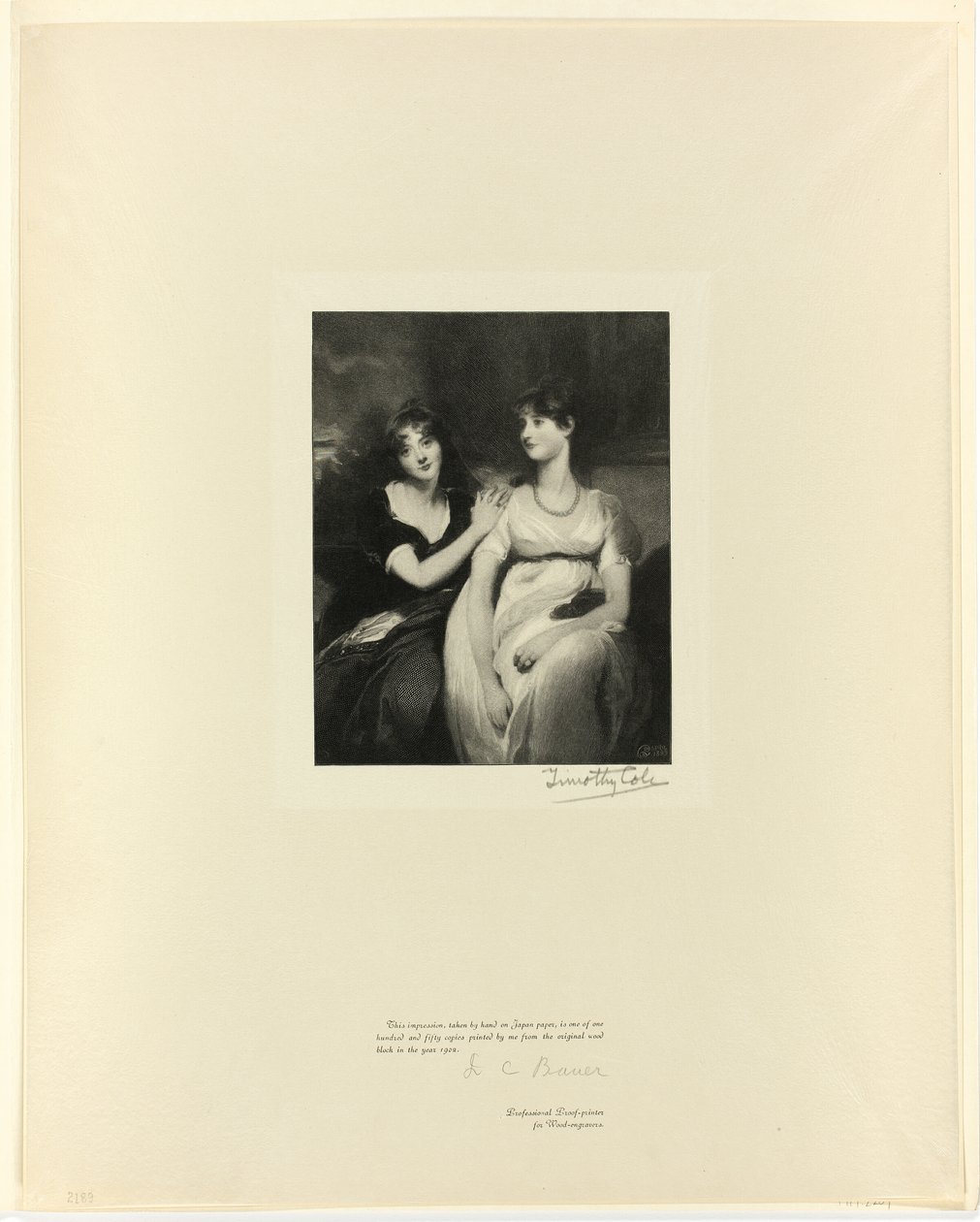 Le sorelle, da Old English Masters da Timothy Cole