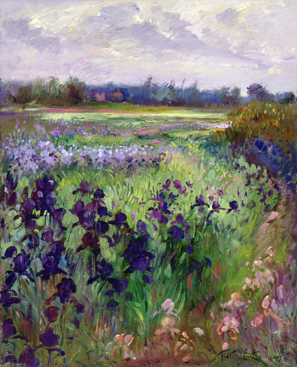 Attraverso Great Green, Burgate da Timothy Easton