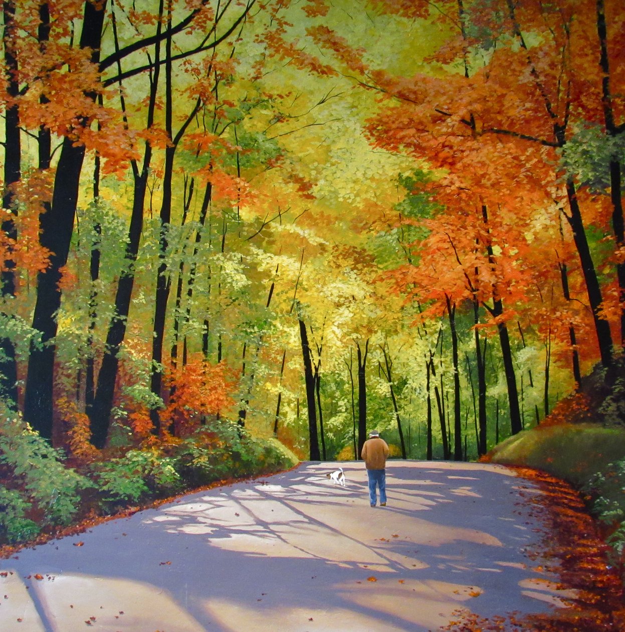 Camminare insieme, 2017 (acrilico su tela) da Tina Palmer