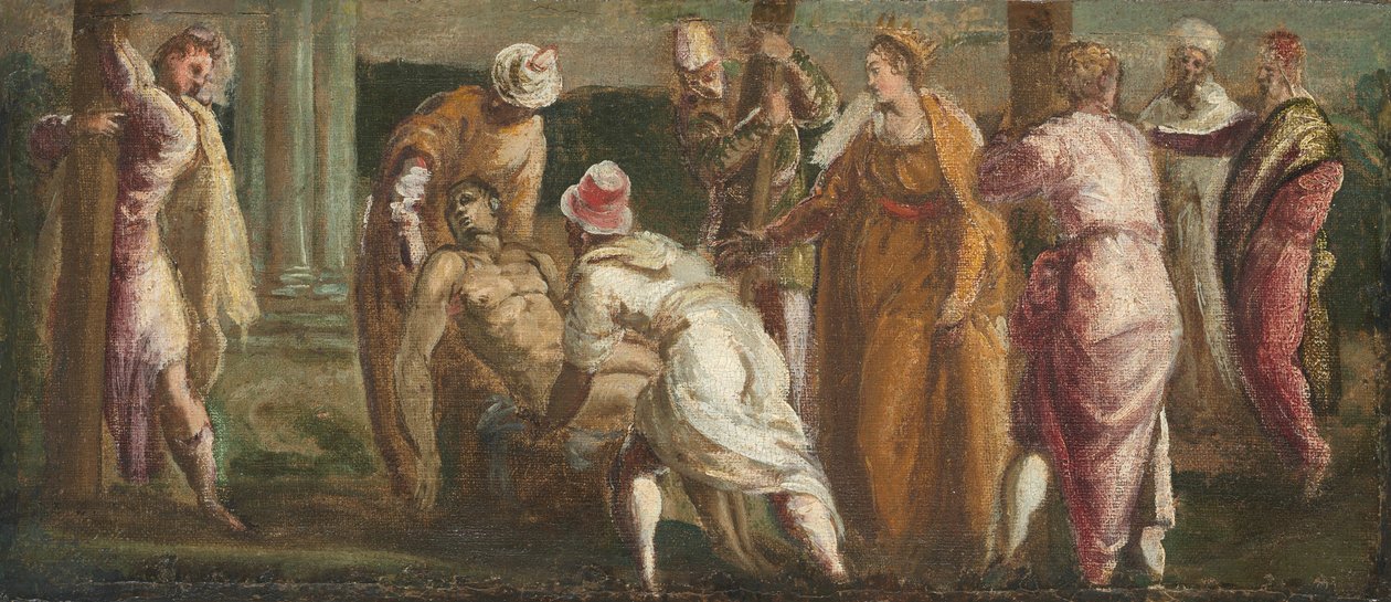 Santa Elena prova la Vera Croce da Tintoretto