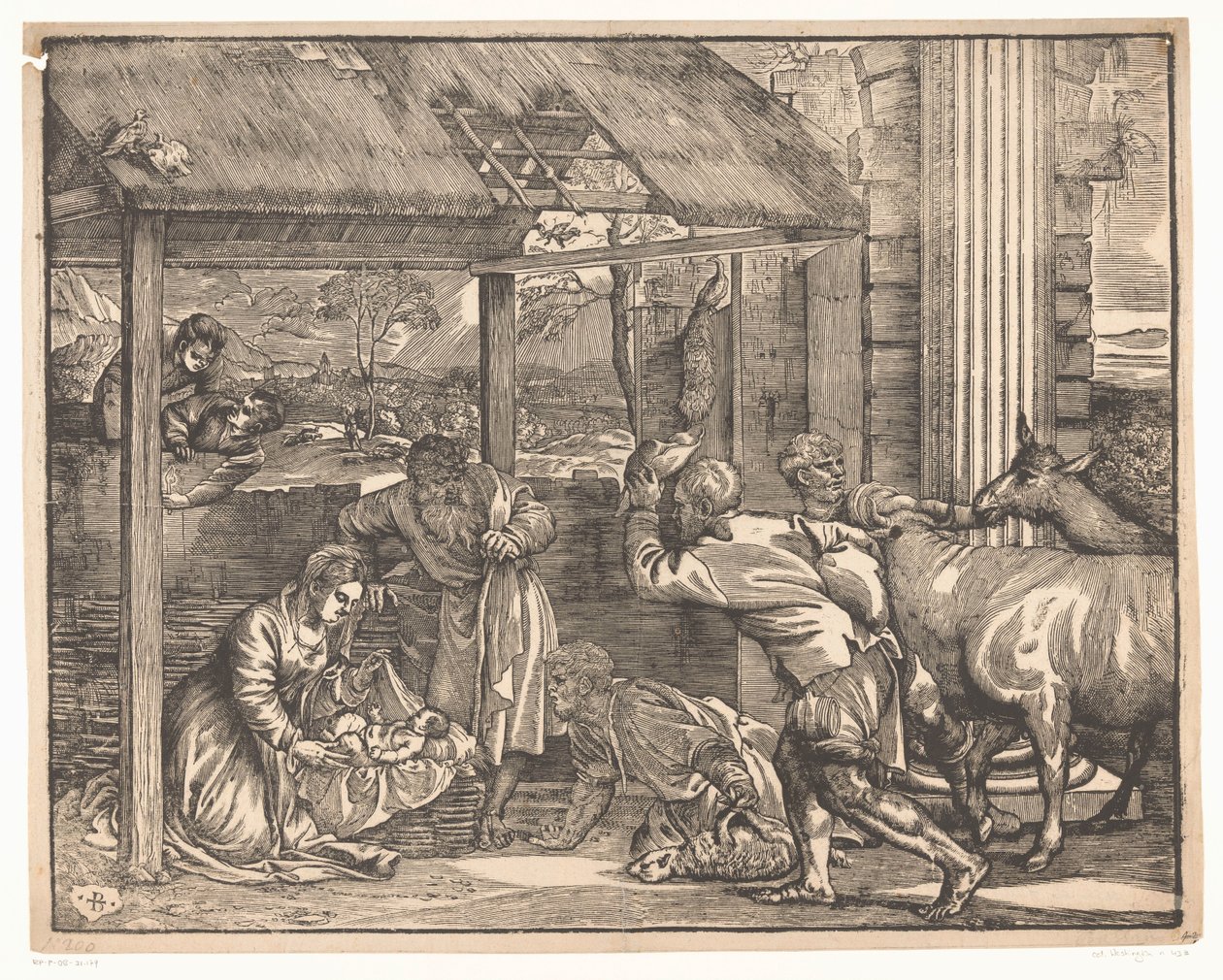 Adorazione dei pastori da Titiaan (attributed to)