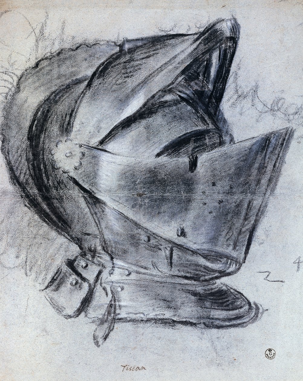 Elmo di Tiziano, disegno da Titian (c.1488 1576)