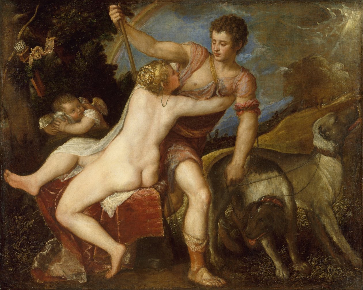 Venere e Adone da Tiziano Vecelli