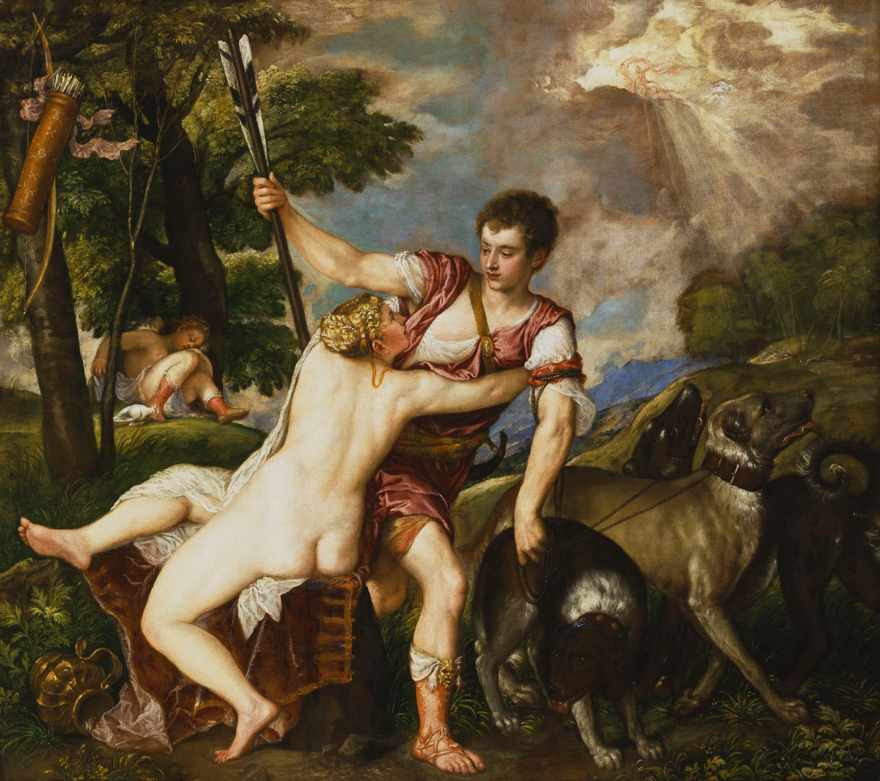 Venere e Adone da Tiziano Vecelli