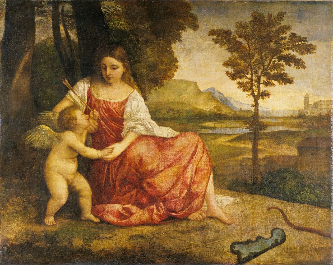 Venere e Cupido da Titian