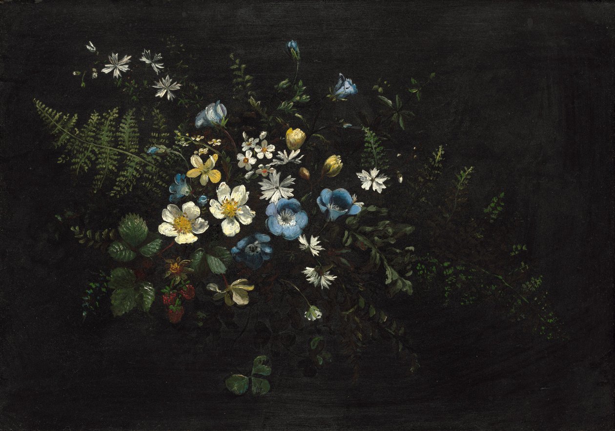 Ramo di fiori e felci da Titian Ramsay Peale