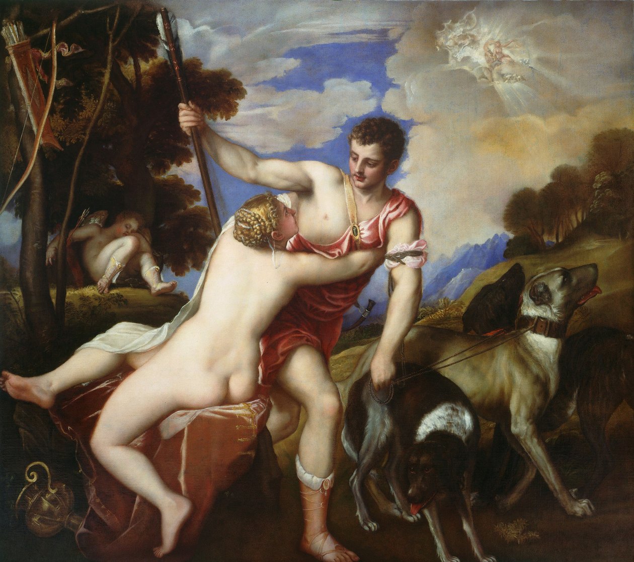 Venere e Adone da Tiziano Vecelli
