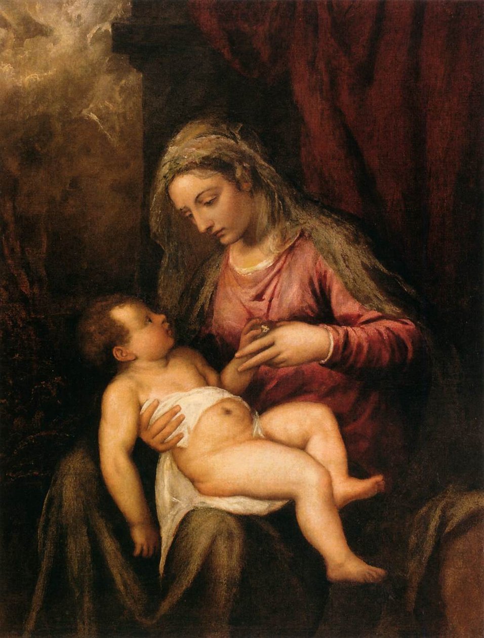Vergine e Bambino da Tiziano Vecelli