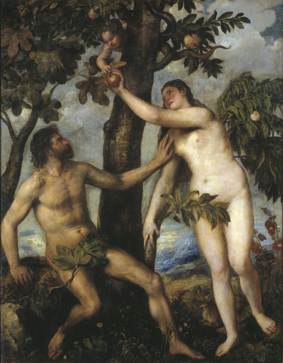 Adamo ed Eva da Tiziano Vecelli